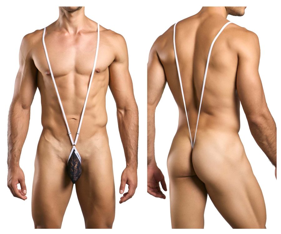 JUSTIN+SIMON Men's Underwear XSJ04 Sling Color Black Lace