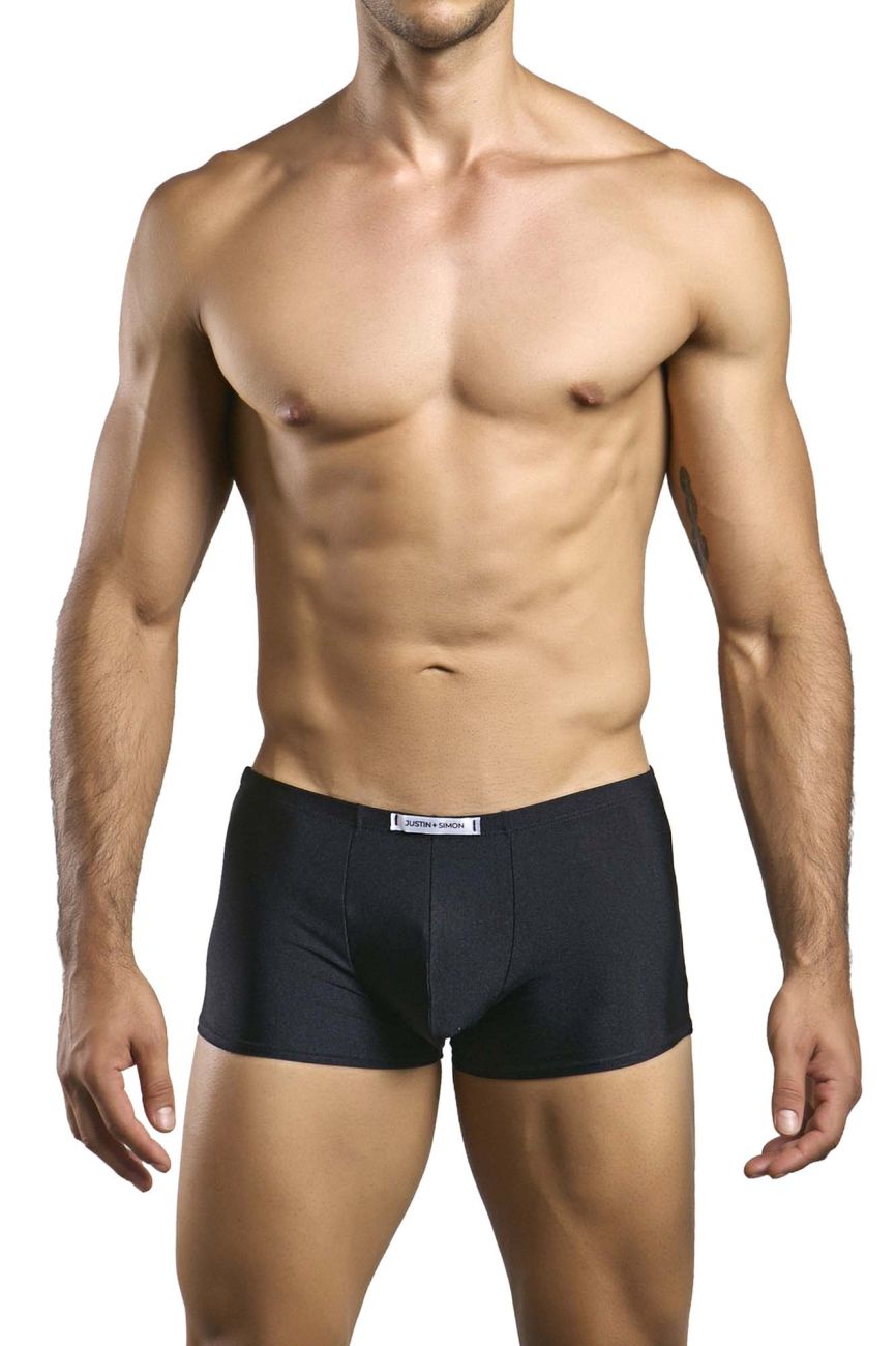 JUSTIN+SIMON Men's Underwear XSJ08 Classic Trunks Color Black