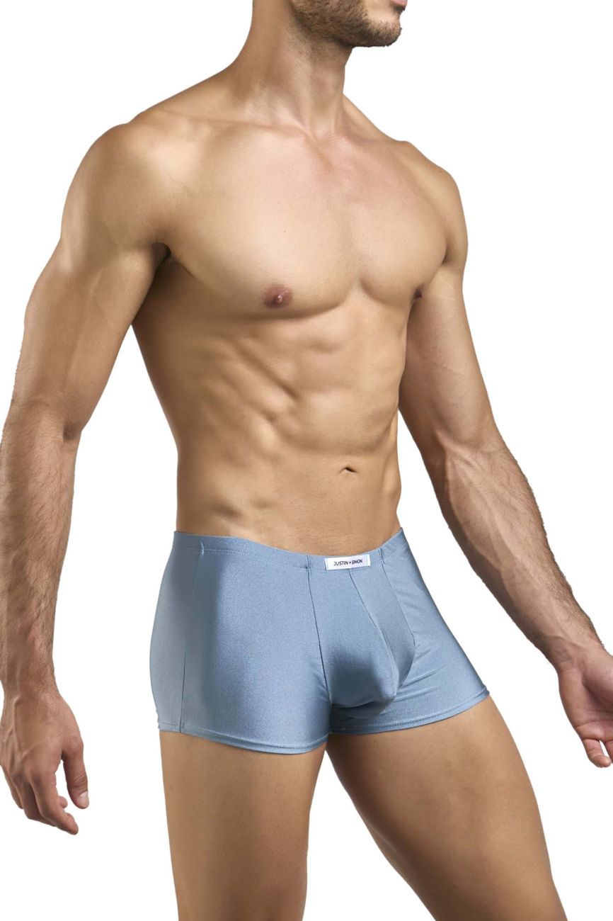 JUSTIN+SIMON Men's Underwear XSJ08 Classic Boxer Color Metal Green