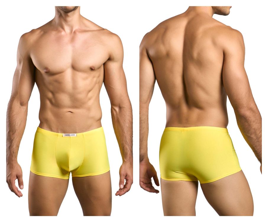 JUSTIN+SIMON Men's Underwear XSJ08 Classic Trunks Color Yellow