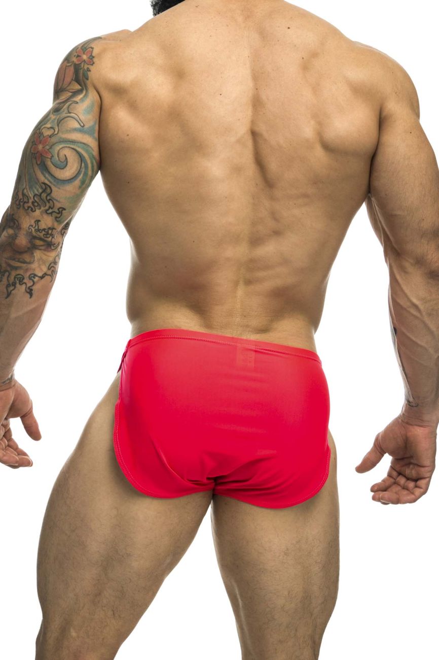 JUSTIN+SIMON Men's Underwear XSJ09 Running Shorts Color Coral