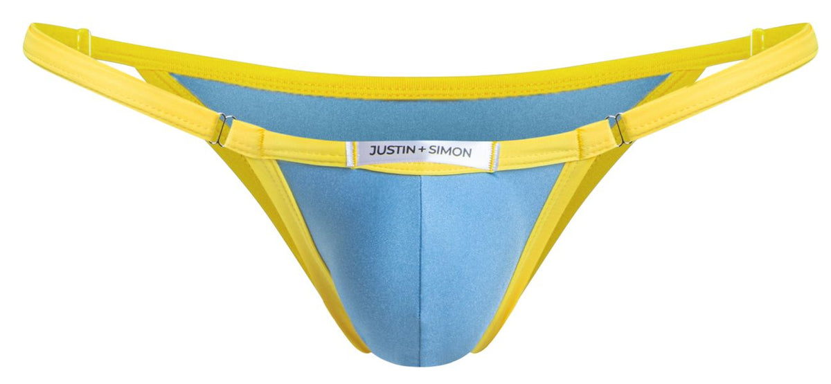 JUSTIN+SIMON Men's Underwear XSJ12 Bikini Color Baby Blue