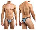 JUSTIN+SIMON Men's Underwear XSJ12 Bikini Color Metal Green