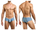 JUSTIN+SIMON Men's Underwear XSJ13 Cheeky Bulge Boxer Color Metal Green