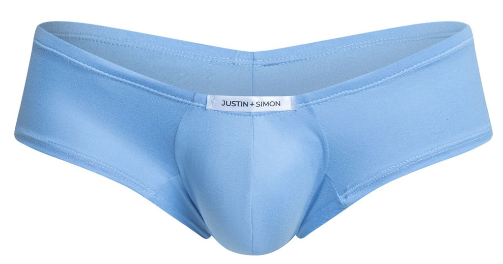 JUSTIN+SIMON Men's Underwear XSJ13 Cheeky Bulge Boxer Color Peach Blue