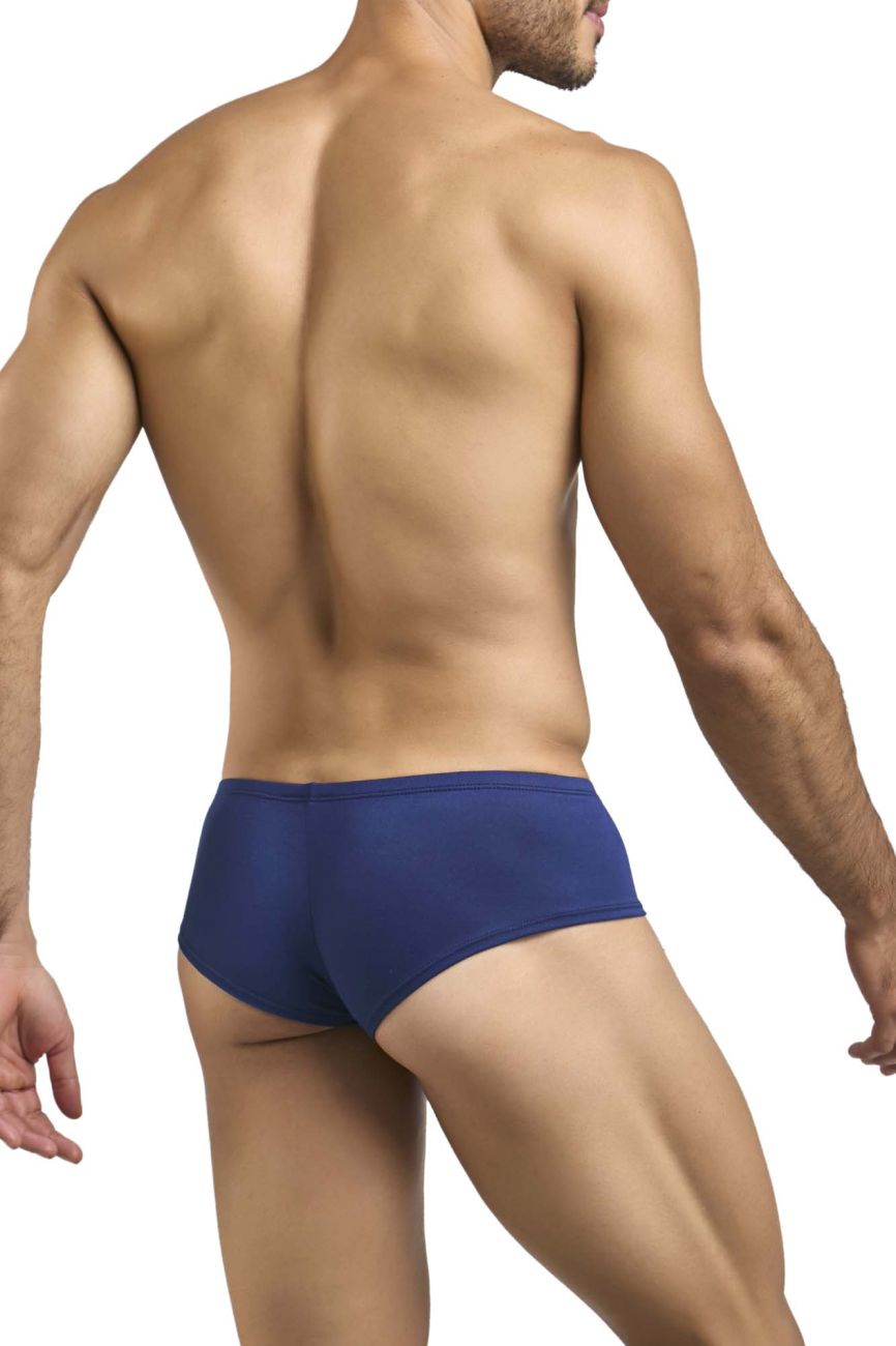 JUSTIN+SIMON Men's Underwear XSJ13 Cheeky Bulge Boxer Color Peach Navy