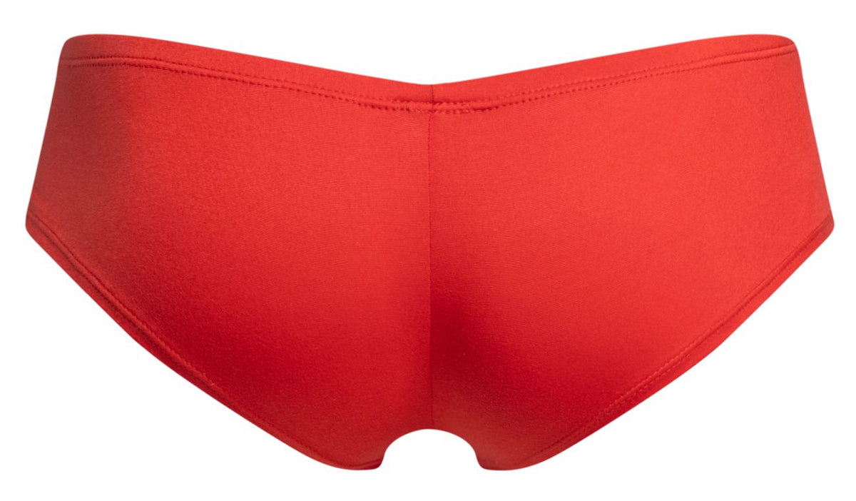 JUSTIN+SIMON Men's Underwear XSJ13 Cheeky Bulge Boxer Color Peach Red