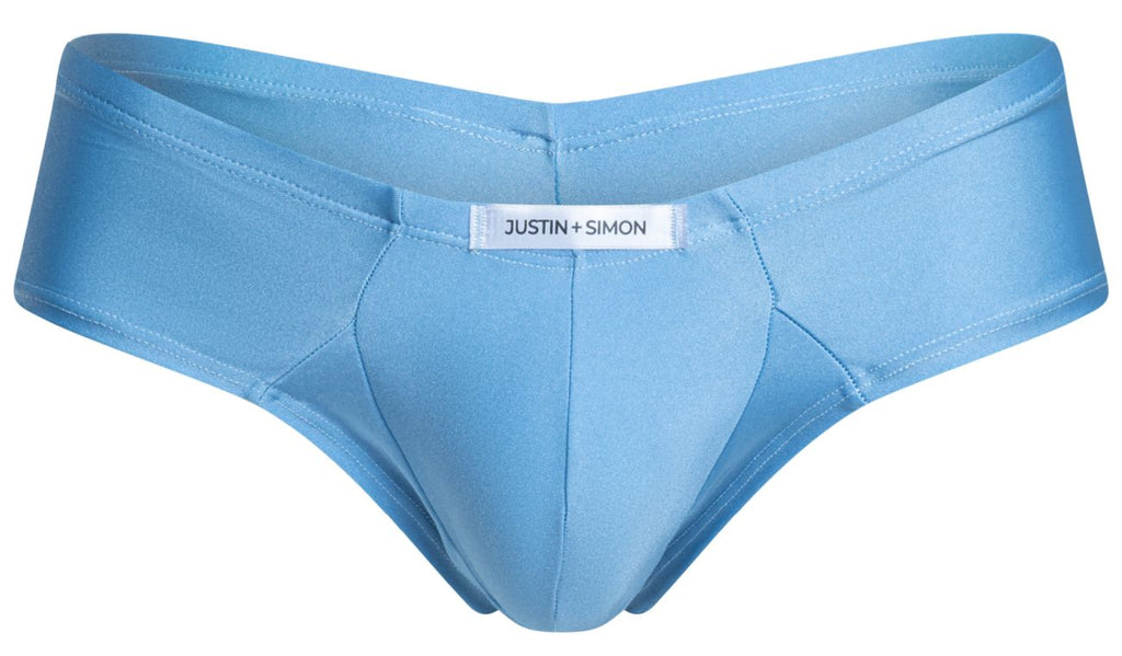 JUSTIN+SIMON Men's Underwear XSJ22 Cheek Briefs Color Baby Blue