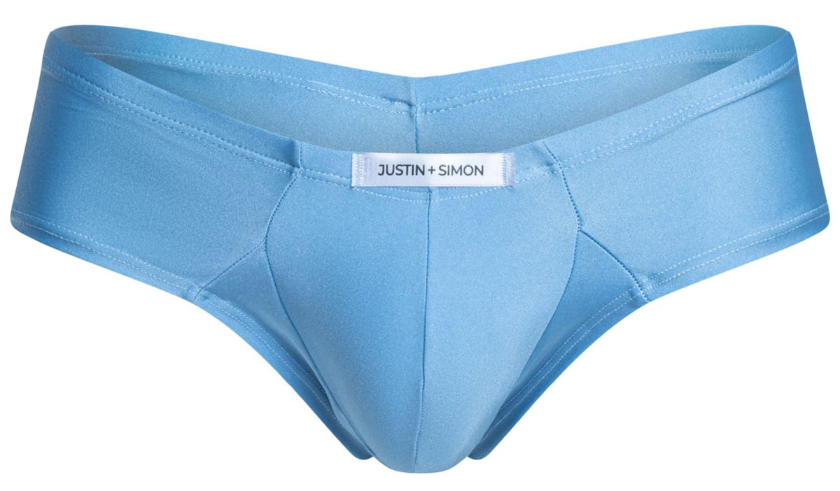 JUSTIN+SIMON Men's Underwear XSJ22 Cheek Briefs Color Baby Blue