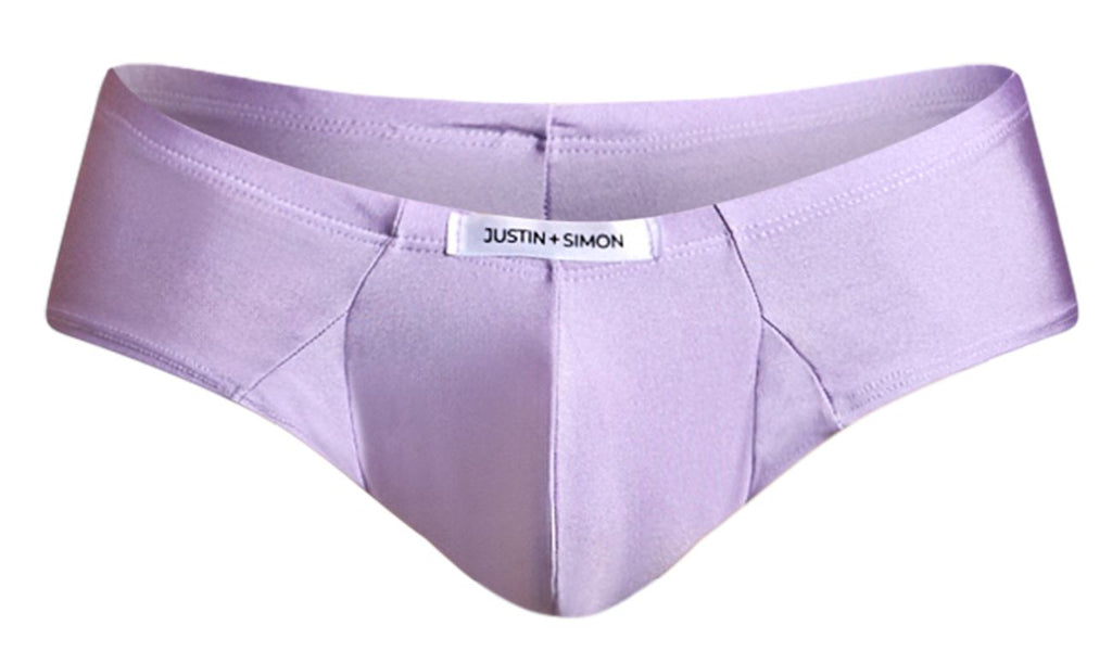 JUSTIN+SIMON Men's Underwear XSJ22 Cheek Briefs Color Lilac