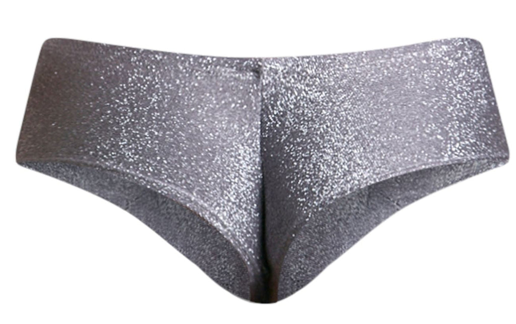 JUSTIN+SIMON Men's Underwear XSJ22 Cheek Briefs Color Lurex Gray