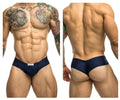 JUSTIN+SIMON Men's Underwear XSJ22 Cheek Briefs Color Navy
