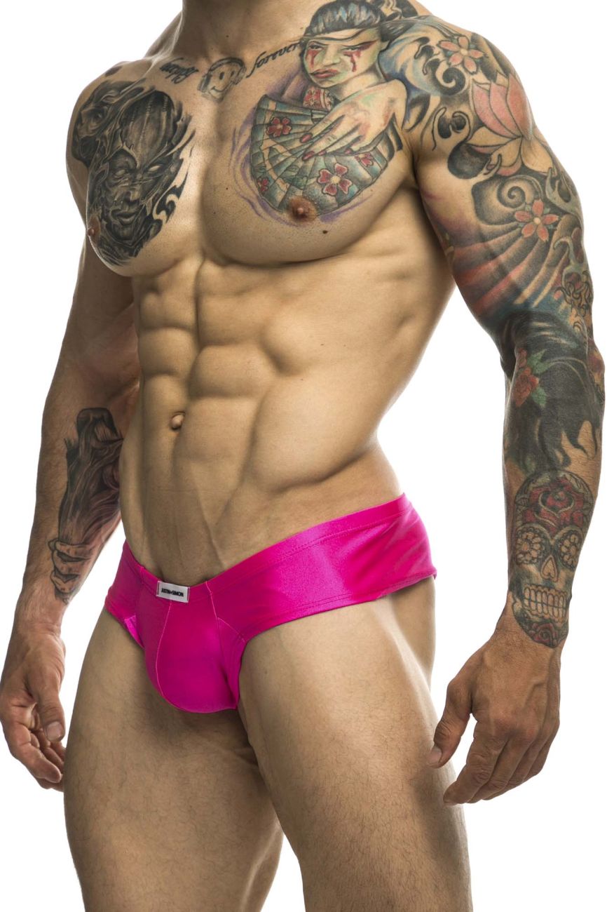 JUSTIN+SIMON Men's Underwear XSJ22 Cheek Briefs Color Pink