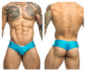 JUSTIN+SIMON Men's Underwear XSJ22 Cheek Briefs Color Turquoise