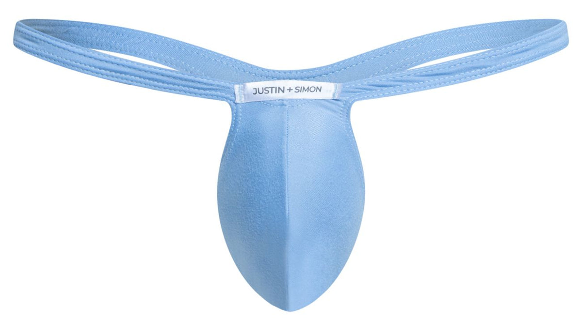 JUSTIN+SIMON Men's Underwear XSJBU02 Bulge Thongs Color Peach Blue
