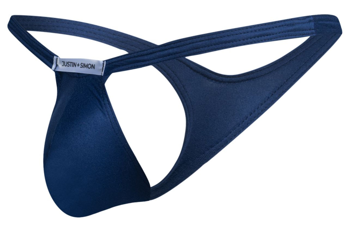 JUSTIN+SIMON Men's Underwear XSJBU02 Bulge Thongs Color Peach Navy
