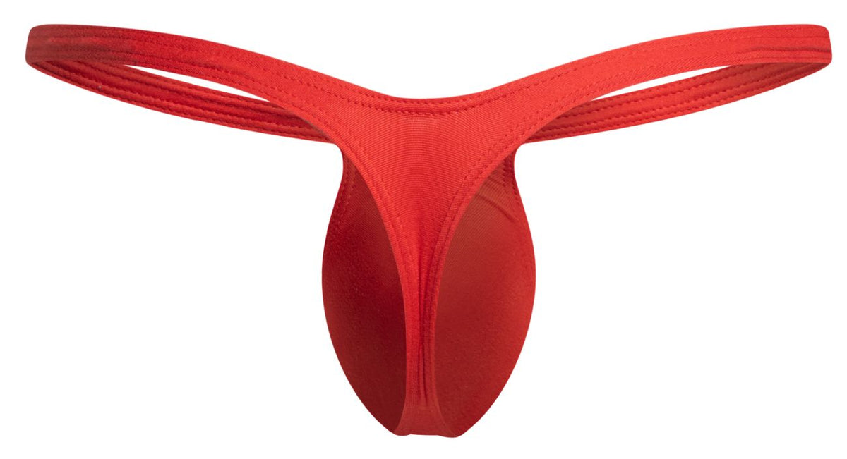 JUSTIN+SIMON Men's Underwear XSJBU02 Bulge Thongs Color Peach Red