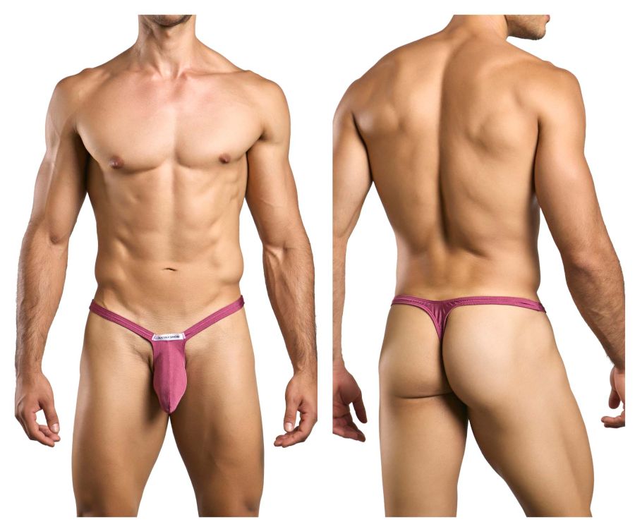 JUSTIN+SIMON Men's Underwear XSJBU02 Bulge Thongs Color Wine