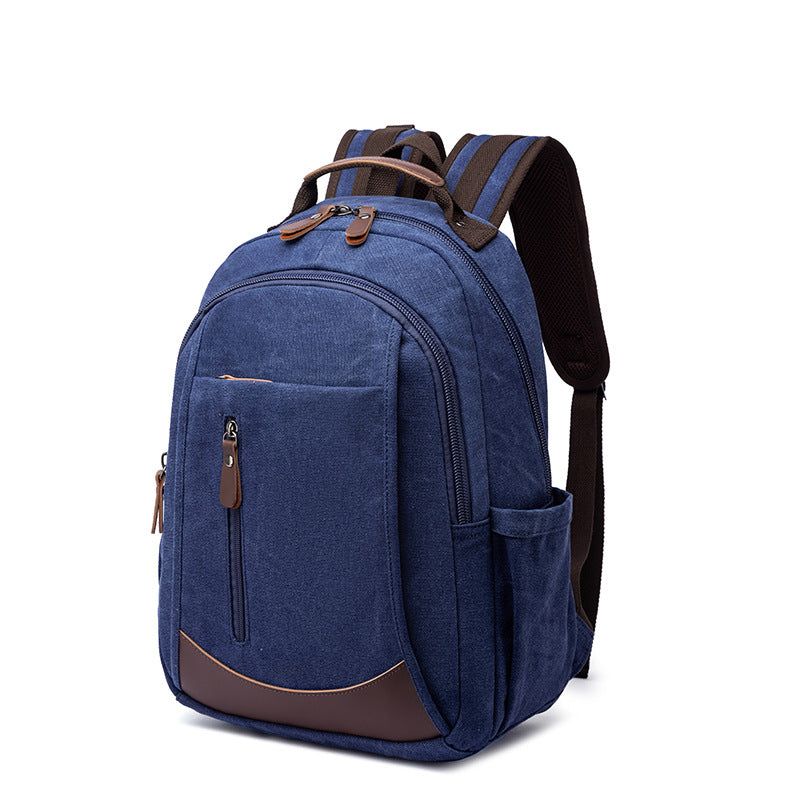 Canvas Laptop Backpack Canvas Travel Backpack Unisex Backpack For Work
