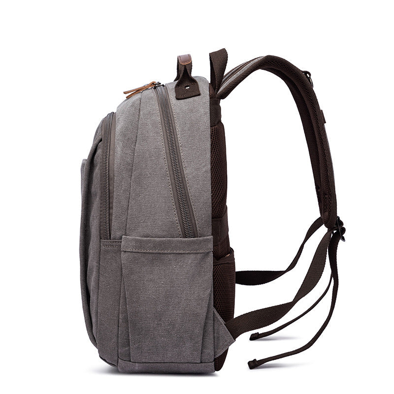 Canvas Laptop Backpack Canvas Travel Backpack Unisex Backpack For Work