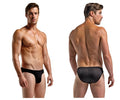 Magic Silk Men's Underwear 6606 Silk Briefs Color Black