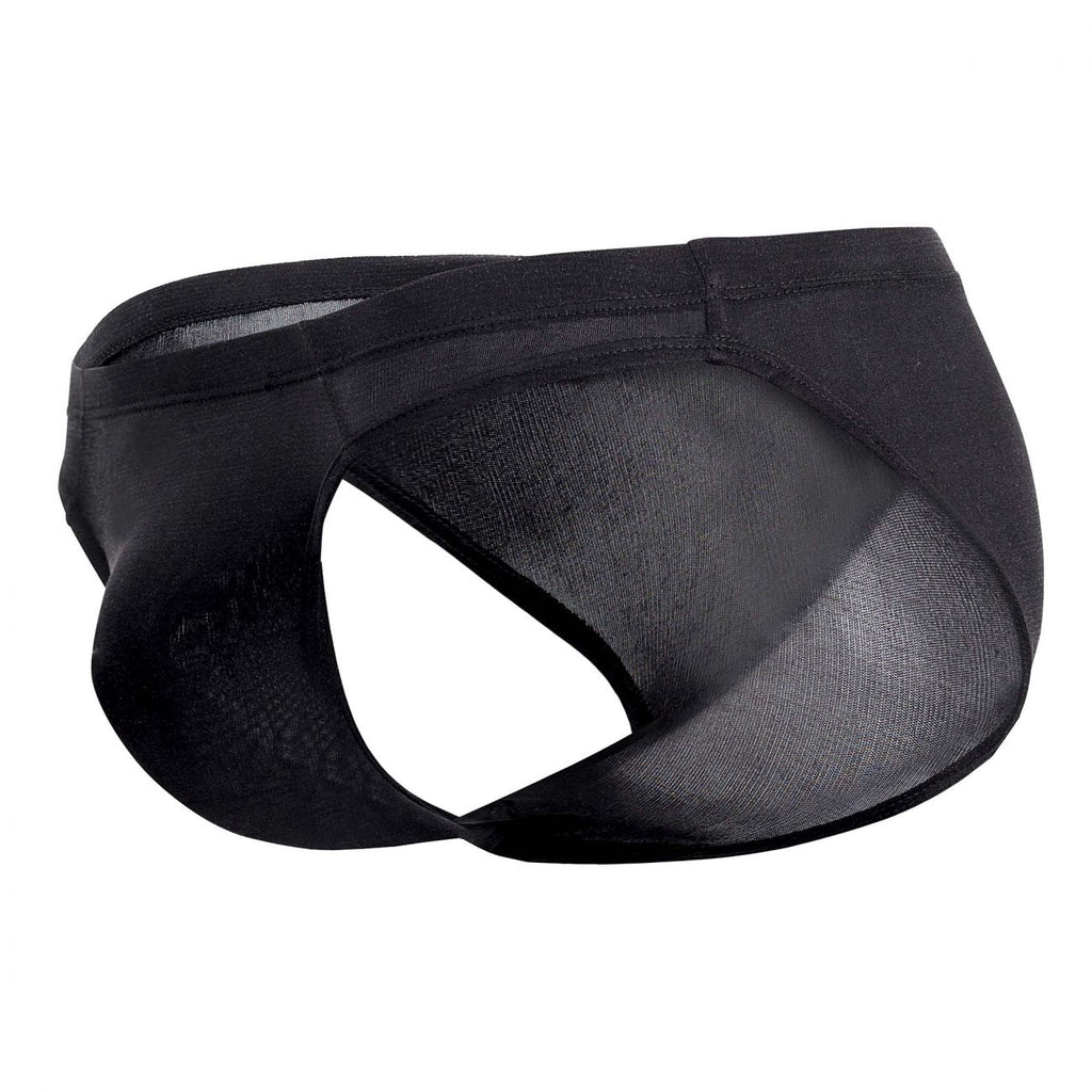 Magic Silk Men's Underwear 6606 Silk Briefs Color Black