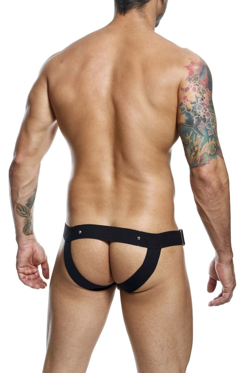 MaleBasics Men's Underwear DMBL01 DNGEON Cockring Jockstrap Color Black