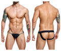 MaleBasics Men's Underwear DMBL03 DNGEON Snap Jockstrap Color Black