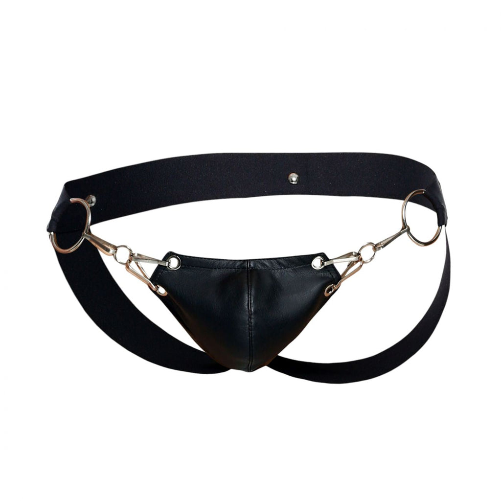 MaleBasics Men's Underwear DMBL03 DNGEON Snap Jockstrap Color Black