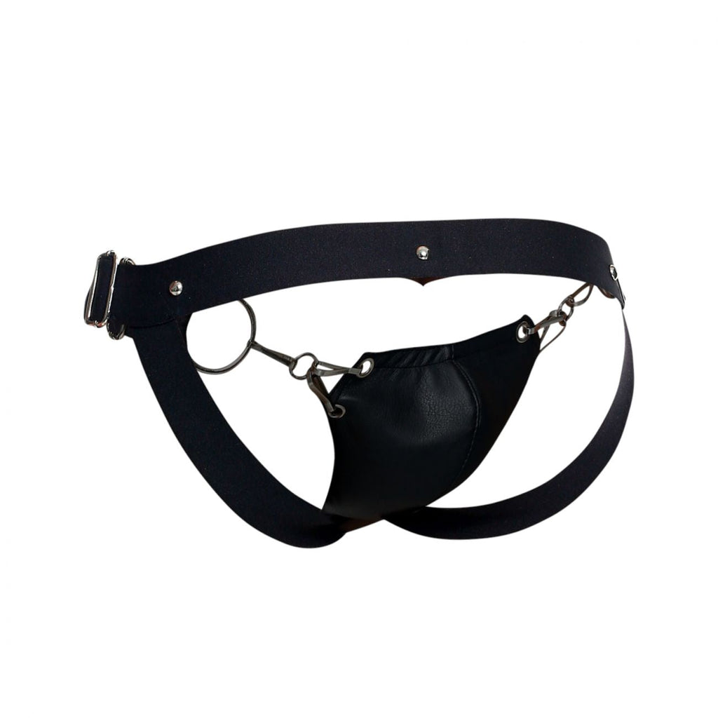 MaleBasics Men's Underwear DMBL03 DNGEON Snap Jockstrap Color Black