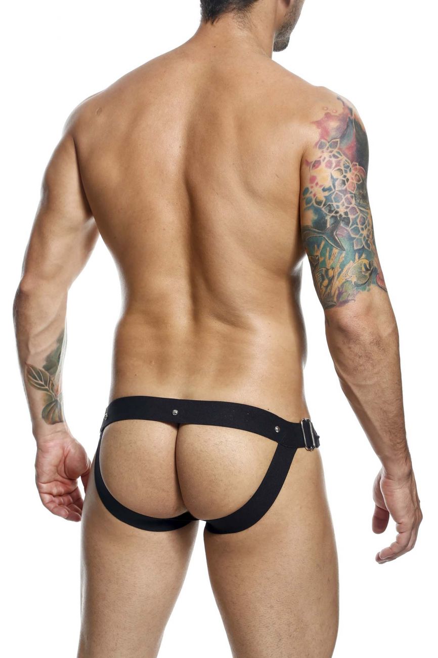 MaleBasics Men's Underwear DMBL03 DNGEON Snap Jockstrap Color Black
