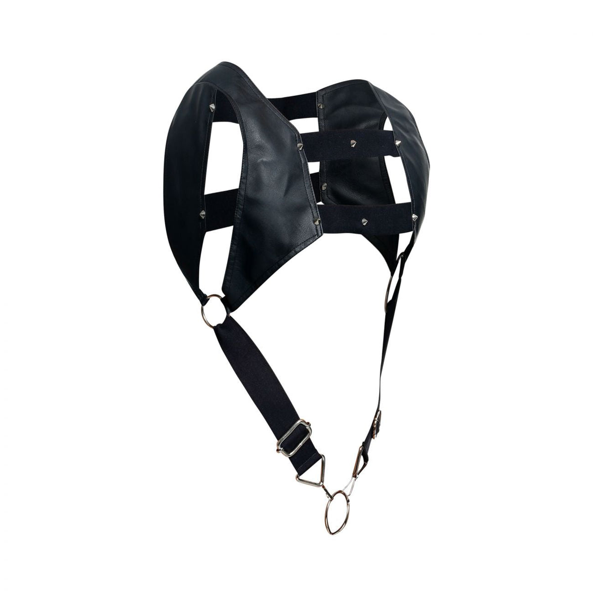 MaleBasics Men's Underwear DMBL08 DNGEON Croptop Cockring Harness Color Black