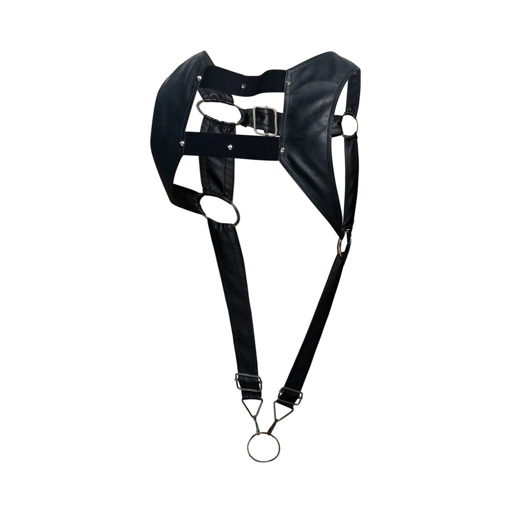 MaleBasics Men's Underwear DMBL08 DNGEON Croptop Cockring Harness Color Black