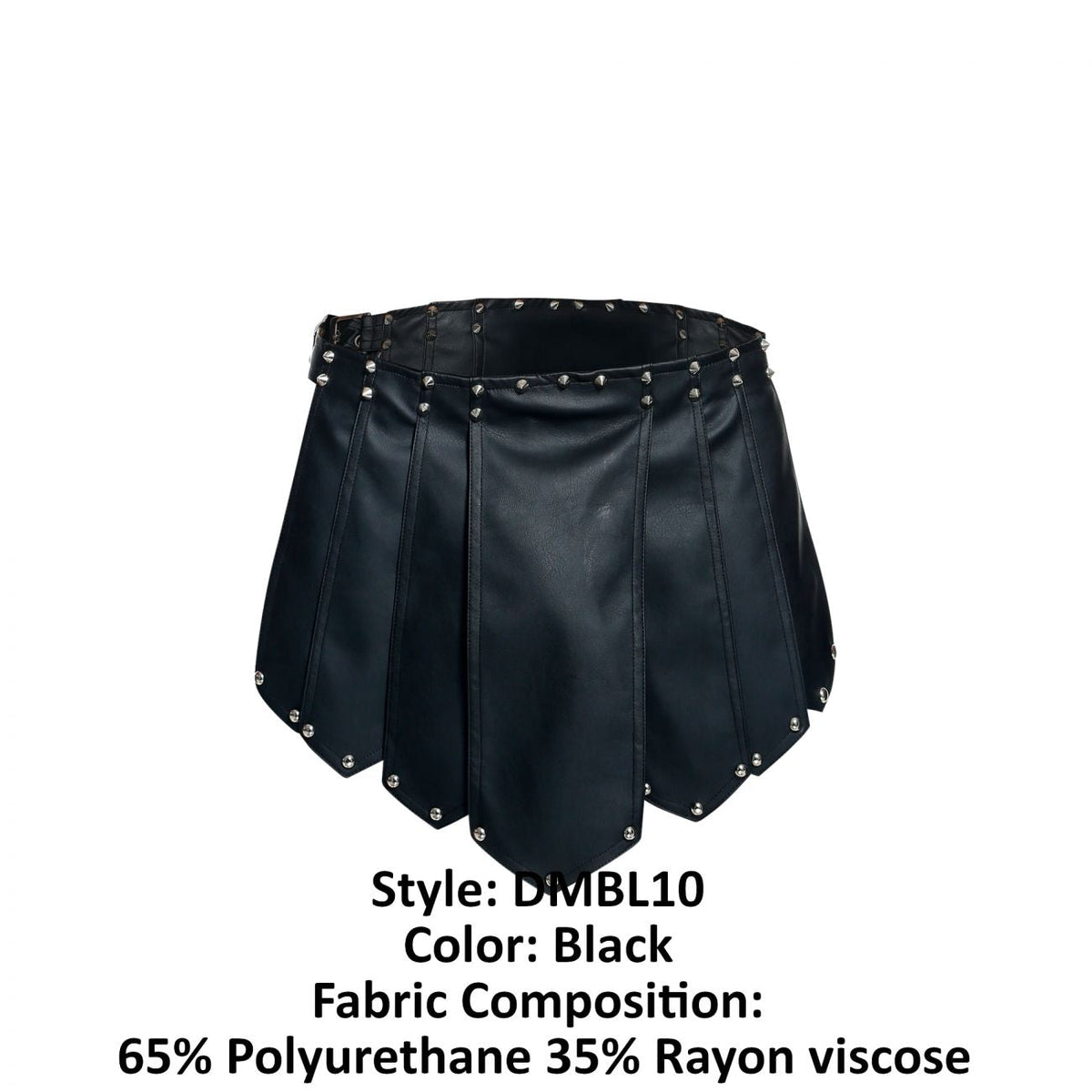 MaleBasics Men's Underwear DMBL10 DNGEON Roman Skirt Color Black