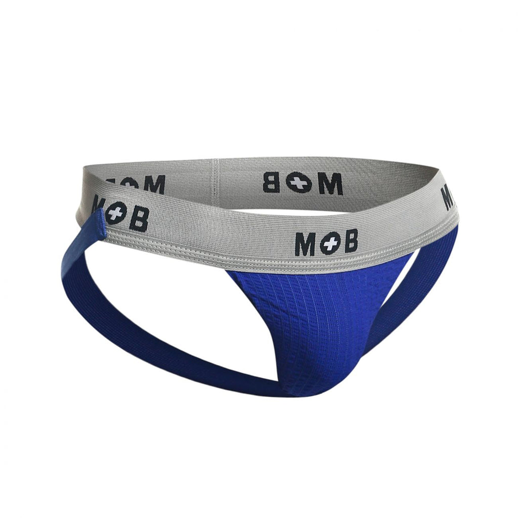 MaleBasics Men's Underwear MBL107 MOB Classic Fetish Jock 3 Inches Jockstrap Color Royal