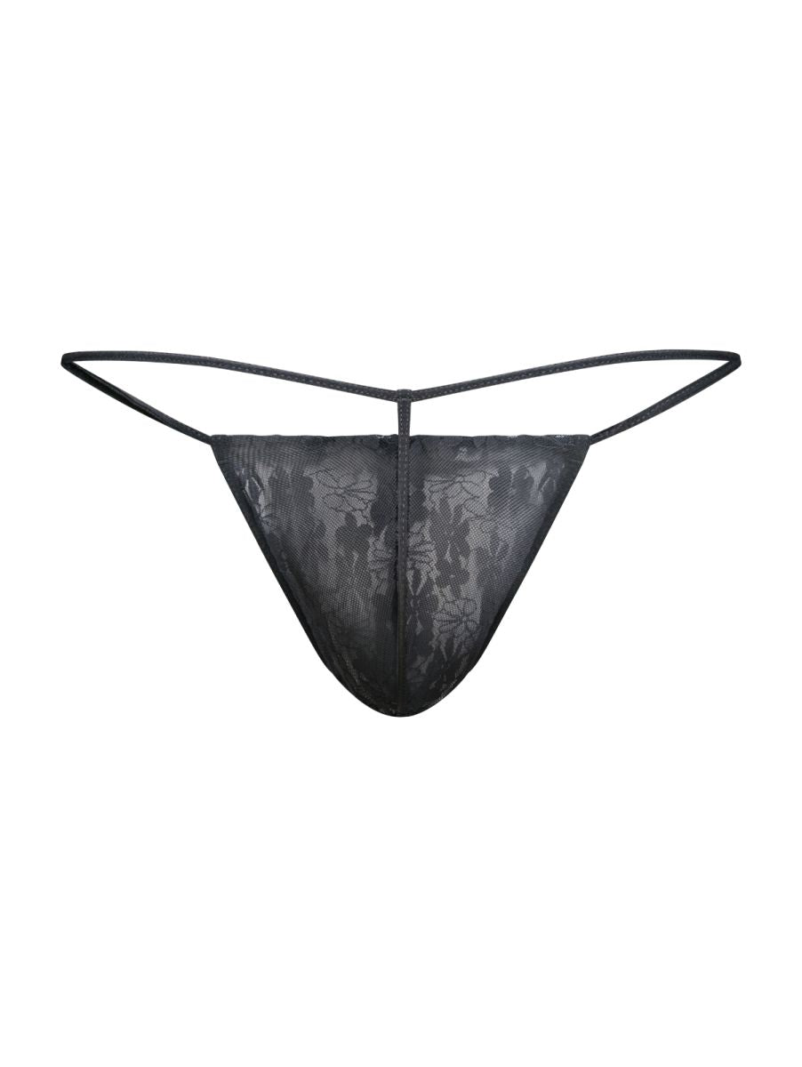 MaleBasics Men's Underwear MBL59 Lace G-String Color Black Lace