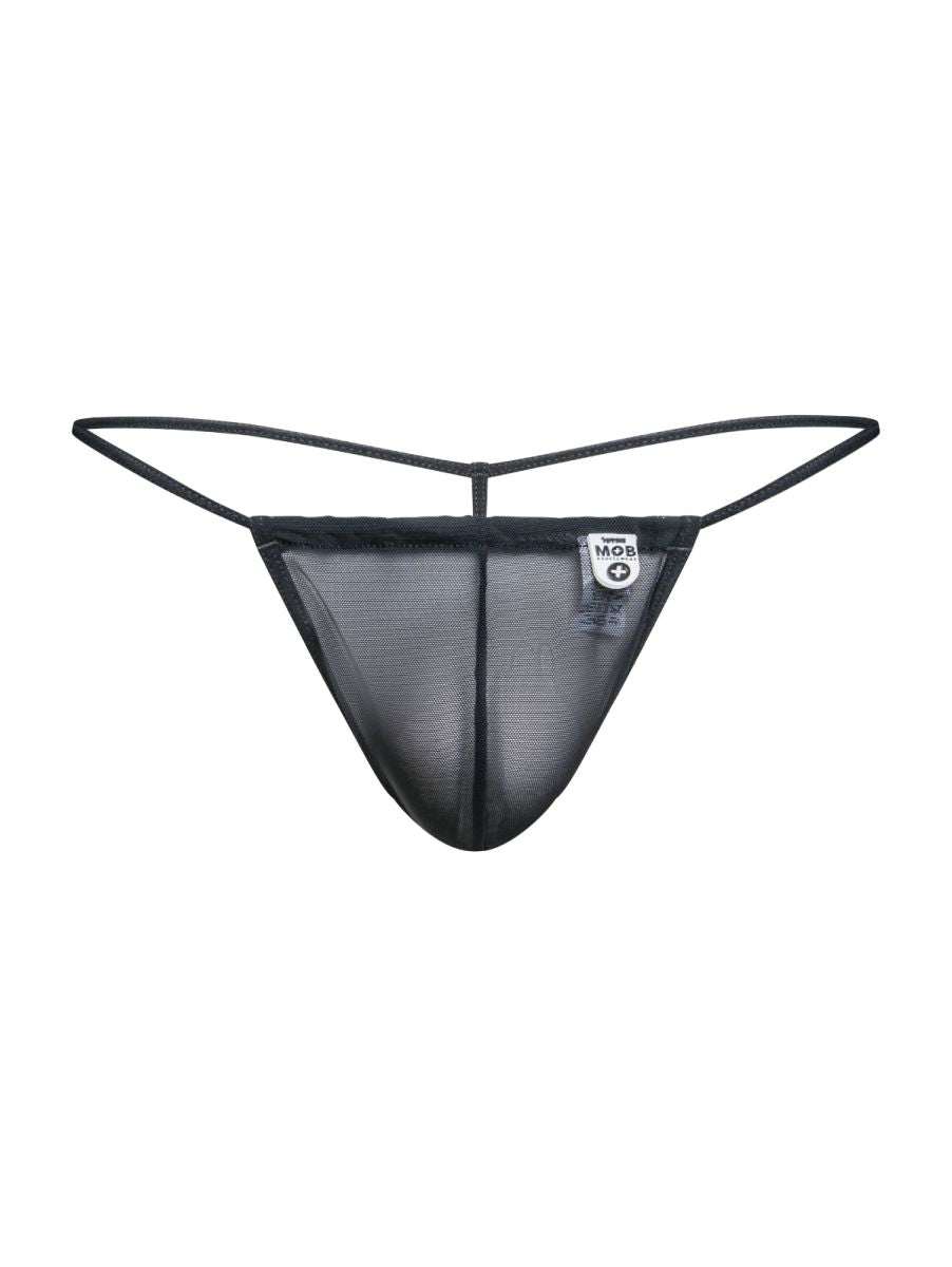 MaleBasics Men's Underwear MBL59 Mesh G-String Color Black Mesh