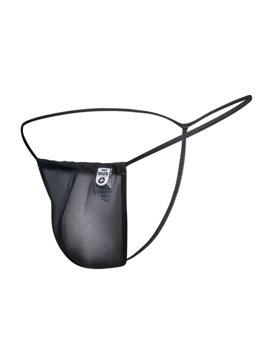 MaleBasics Men's Underwear MBL59 Mesh G-String Color Black Mesh