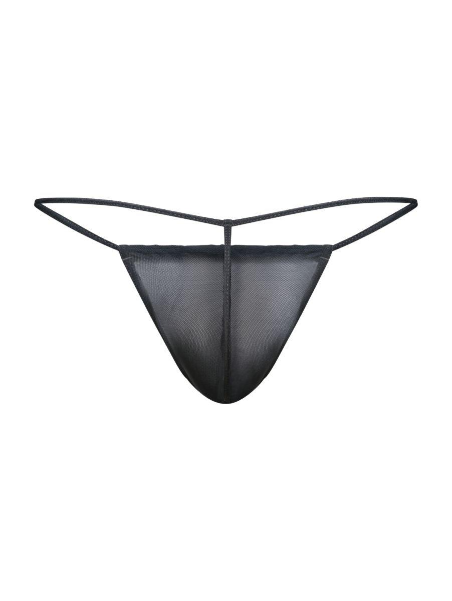 MaleBasics Men's Underwear MBL59 Mesh G-String Color Black Mesh