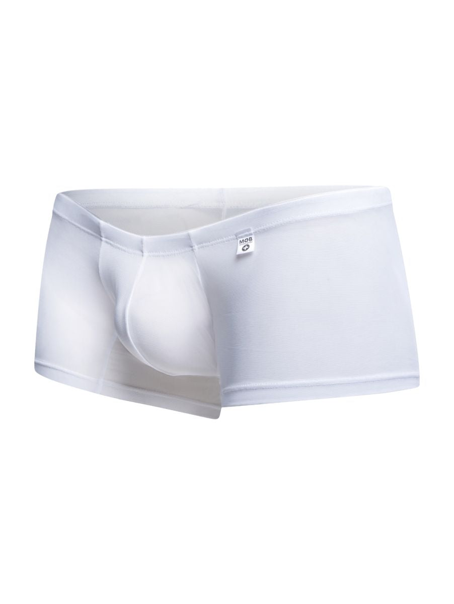 MaleBasics Men's Underwear MBL78 Lace Trunks Color White Mesh