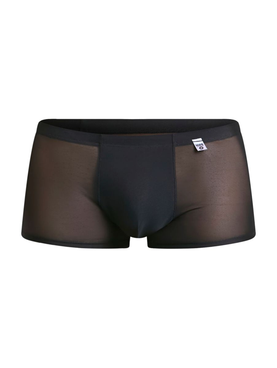 MaleBasics Men's Underwear MBL84 Classic Pouch Trunks Color Black Mesh