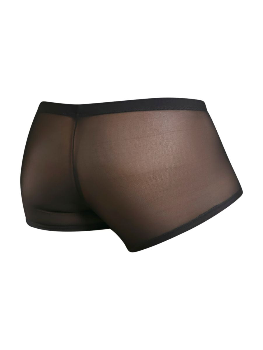 MaleBasics Men's Underwear MBL84 Classic Pouch Trunks Color Black Mesh