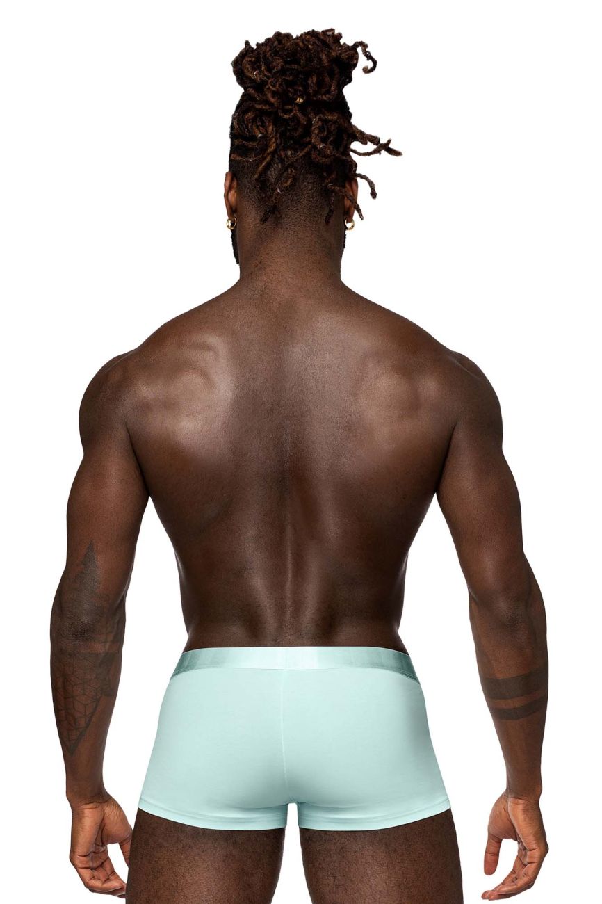Male Power Men's Underwear 129-281 Easy Breezy Mini Short with Sleeve Color Aqua