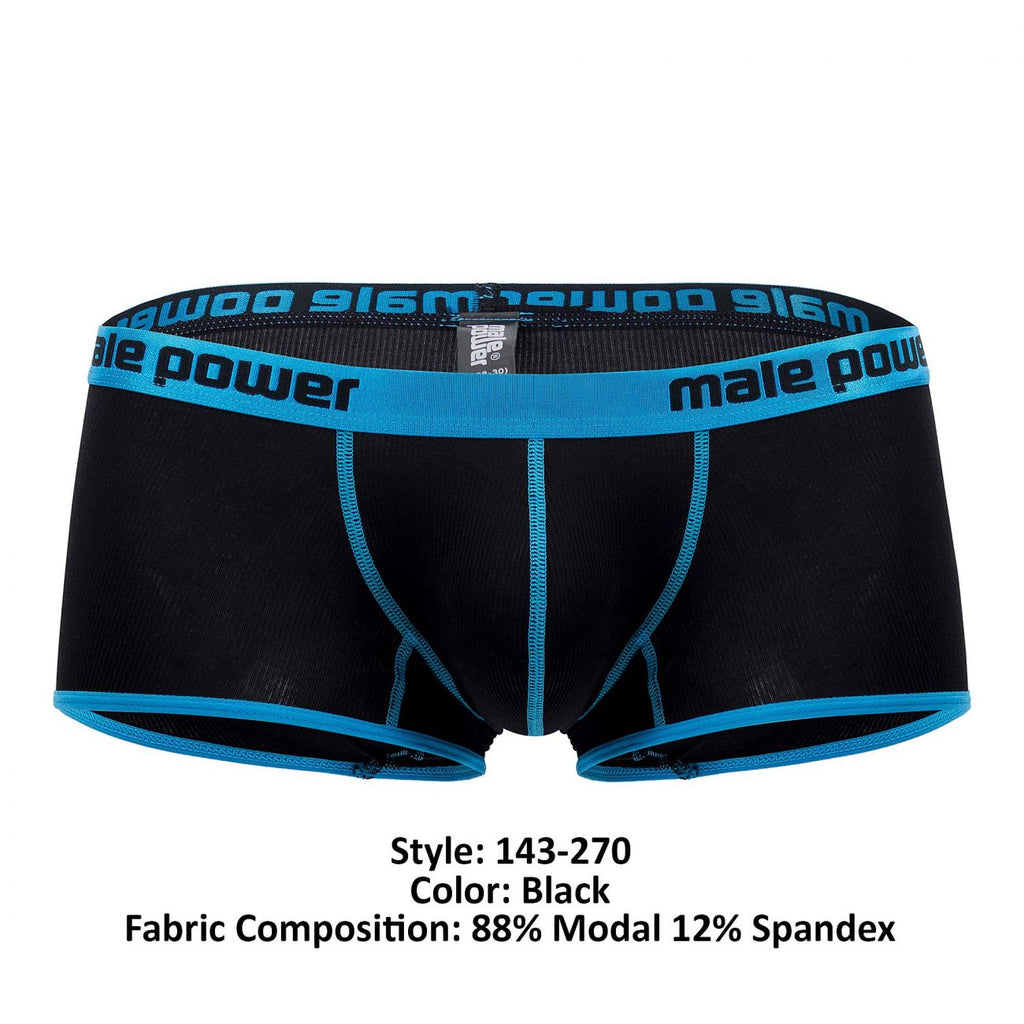Male Power Men's Underwear 143-270 Casanova Uplift Mini Short Color Black