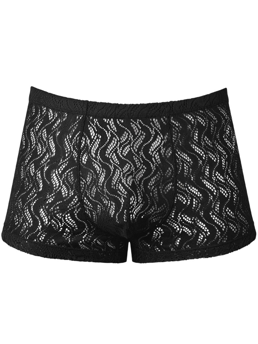 Male Power Men's Underwear 150-305 Ripple Pouch Short Trunks Color Black
