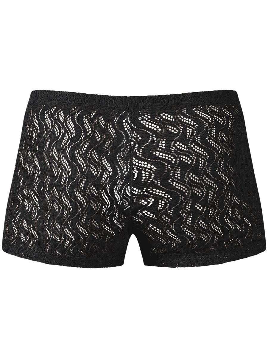 Male Power Men's Underwear 150-305 Ripple Pouch Short Trunks Color Black