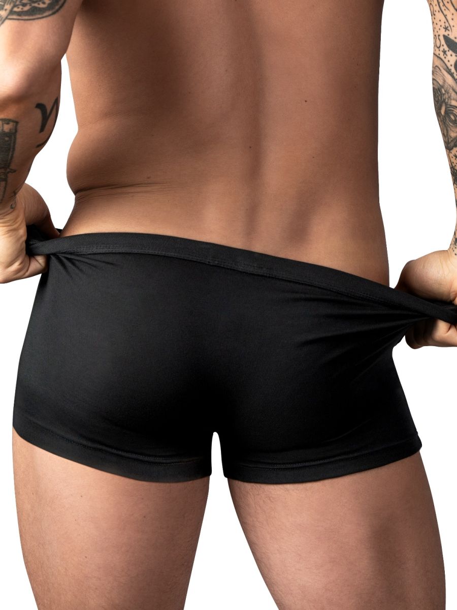 Male Power Men's Underwear 150-308 Eco Cozy Pouch Short Trunks Color Black