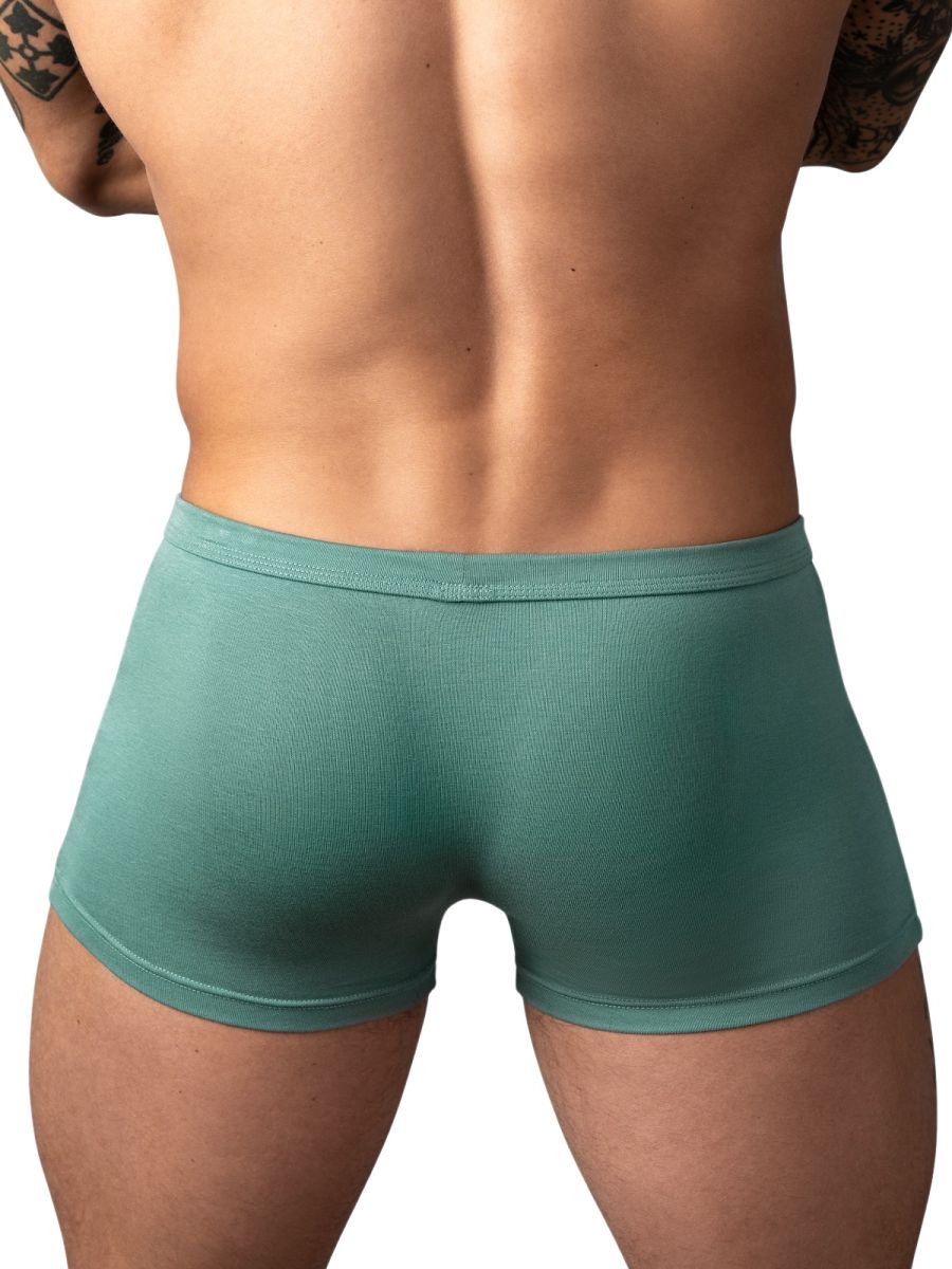Male Power Men's Underwear 150-308 Eco Cozy Pouch Short Trunks Color Green