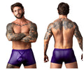 Male Power Men's Underwear 152-302 Eggplant Crossover Short Color Plum