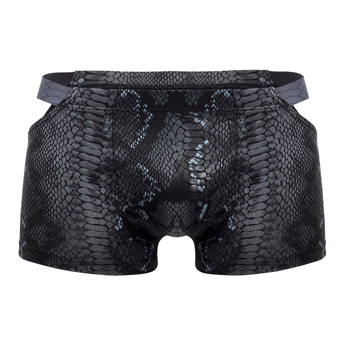 Male Power Men's Underwear 153-282 S-naked Pouch Short Color Black-Blue